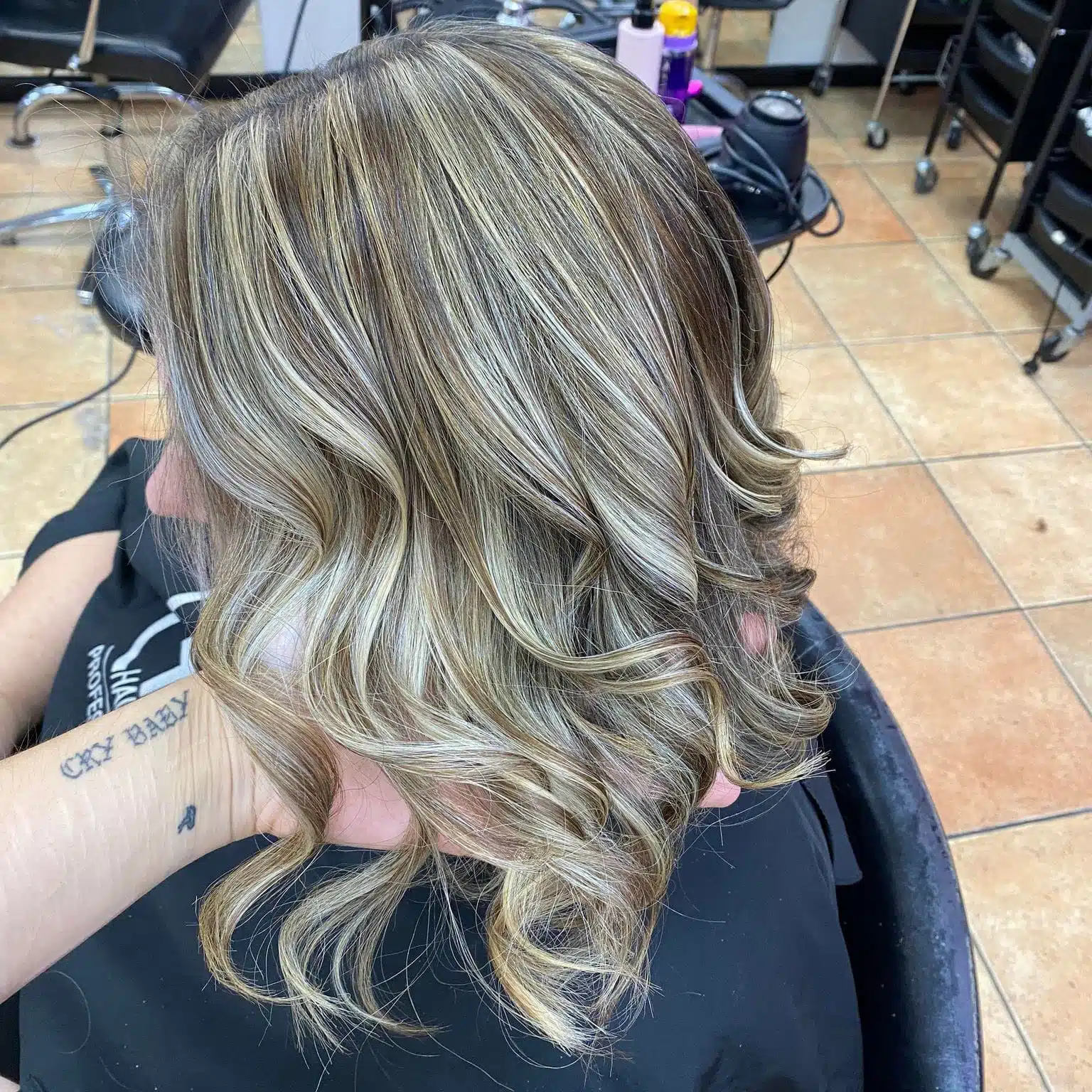 Balayage colour service at Hair Obsession Darwin