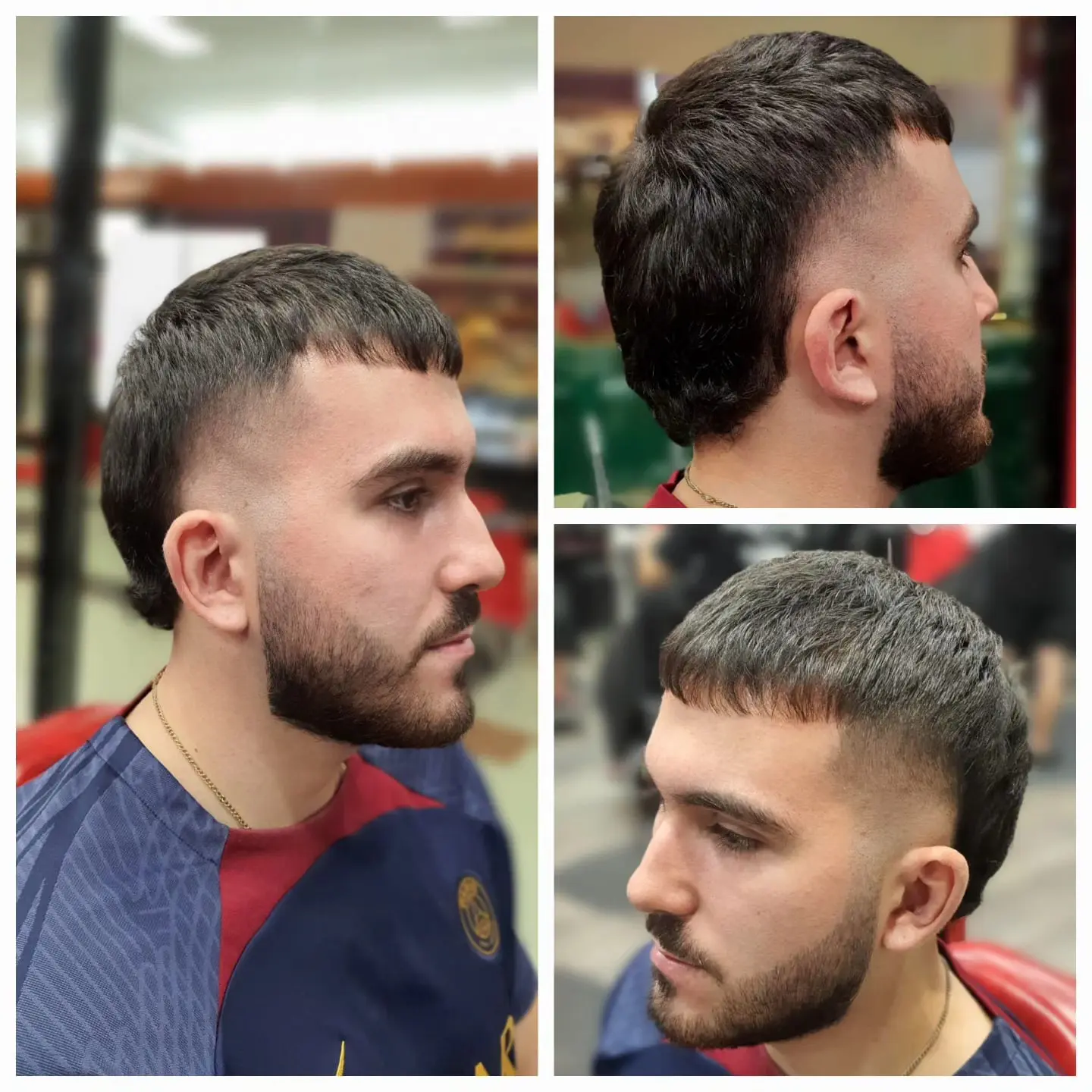 Barber consultation in salon