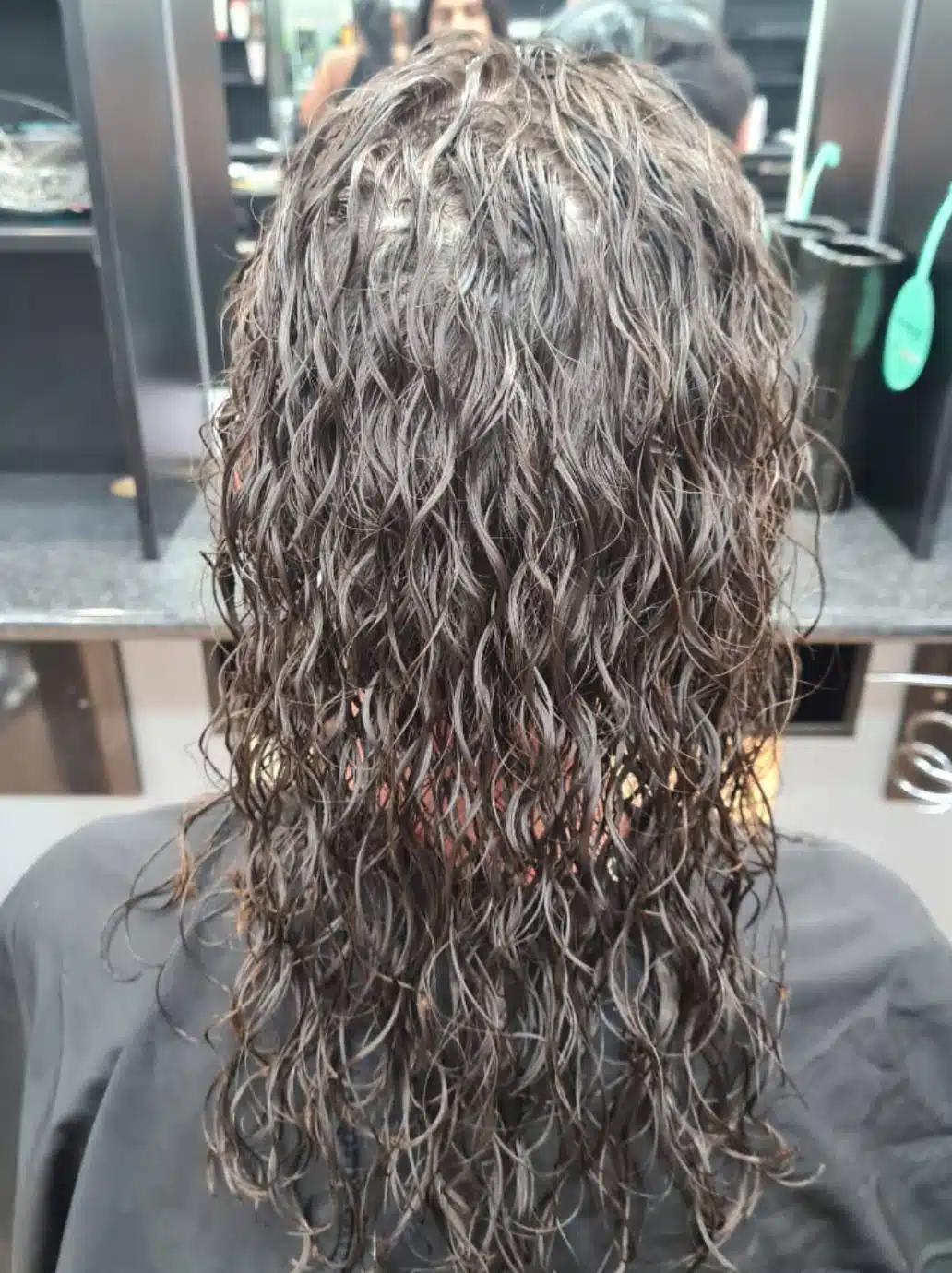 Perm rods being wound
