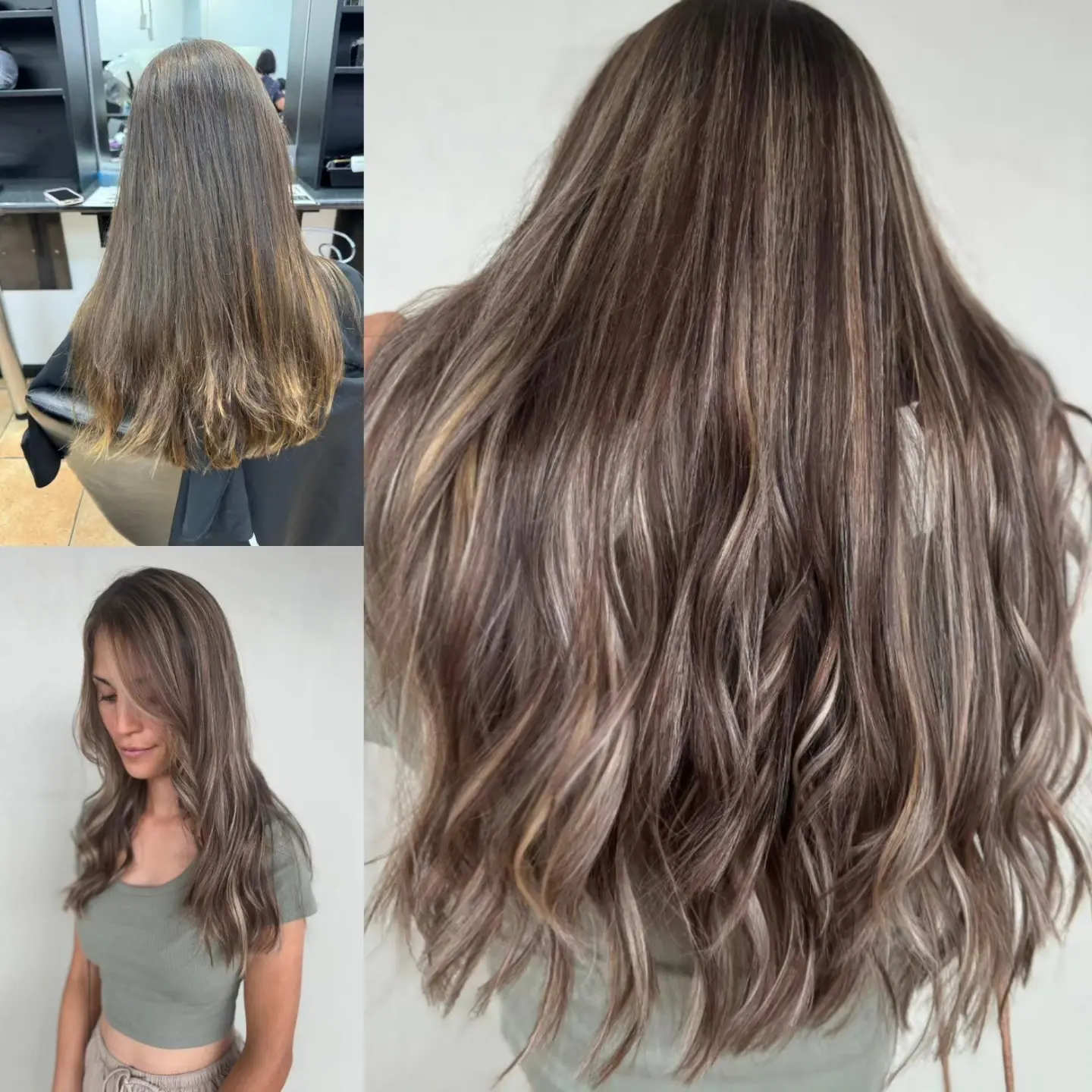 Balayage and ombré transformation