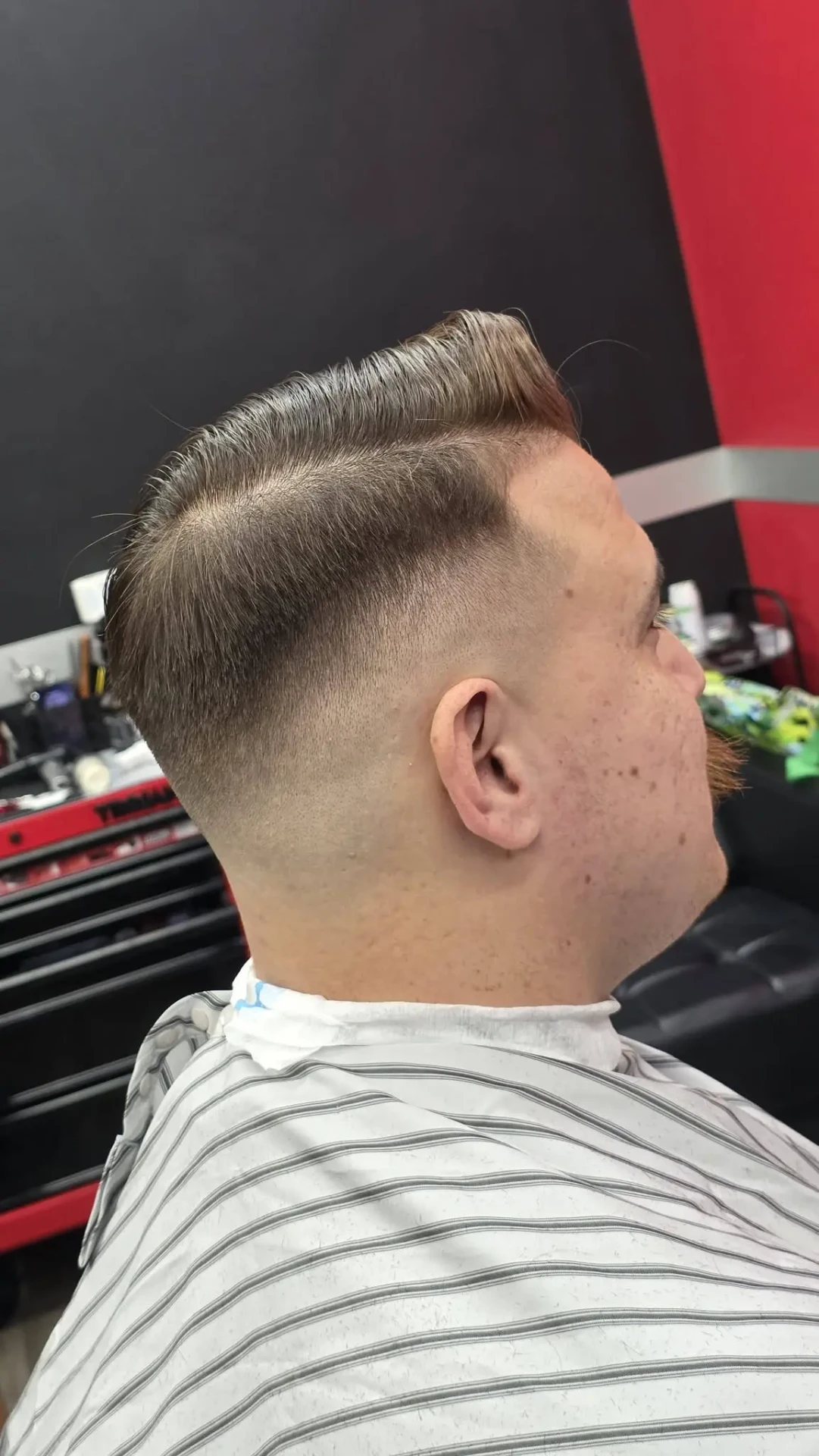 Men's barber cut at Hair Obsession Darwin
