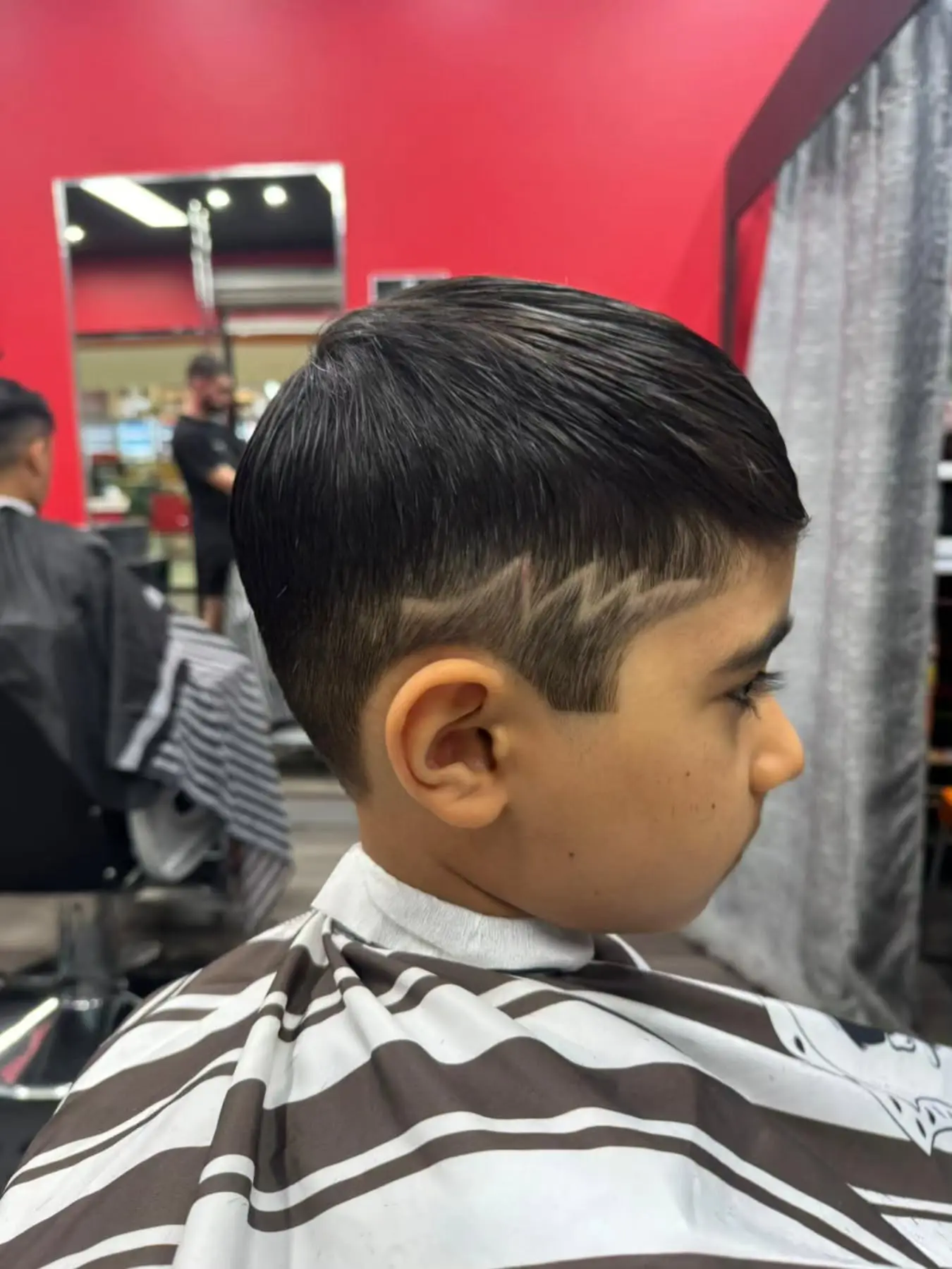 Kids haircut in a friendly salon environment